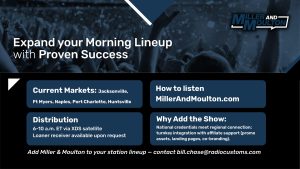 Miller and Moulton Morning Line Up